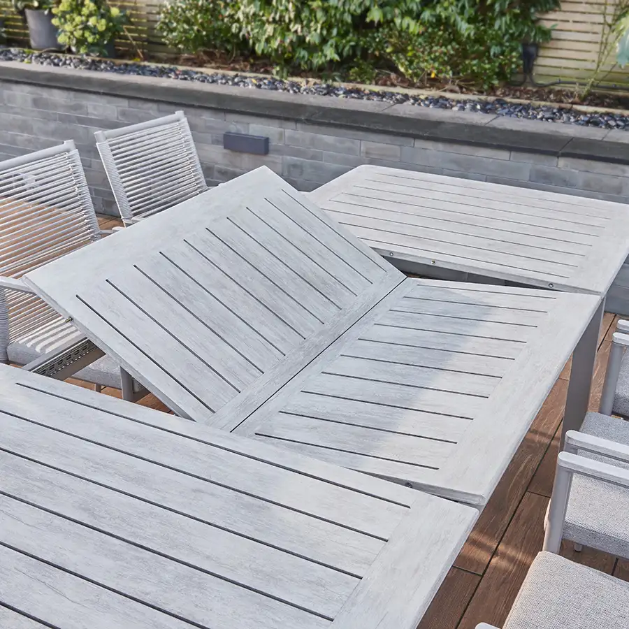 Kettler Trento 8 Seat Dining Set With Drift Extending Table - Mill Race Garden Centre