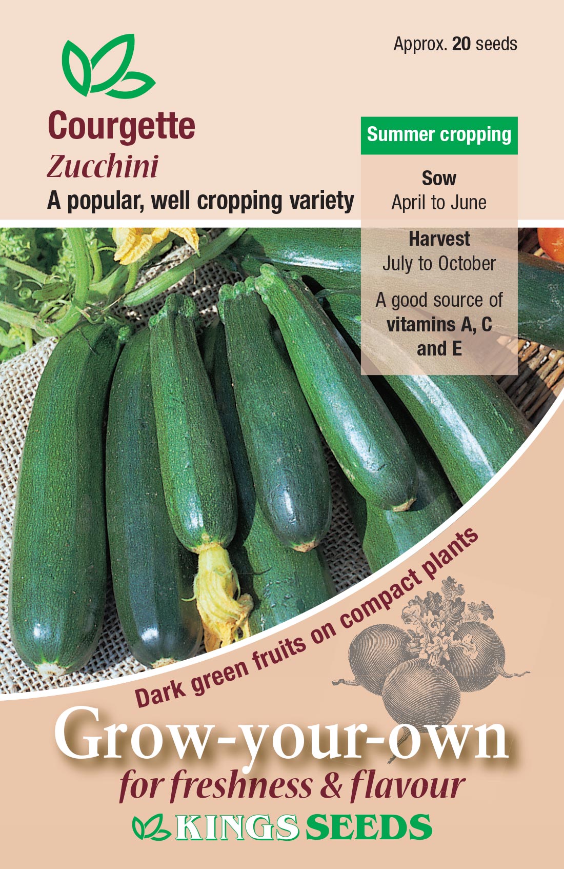 Courgette Zucchini - Mill Race Garden Centre