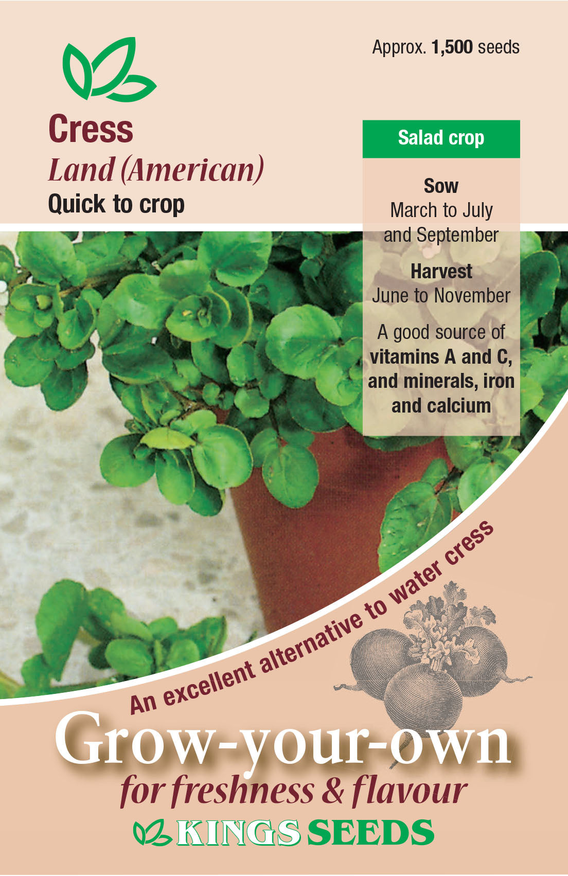 Cress Land American - Mill Race Garden Centre