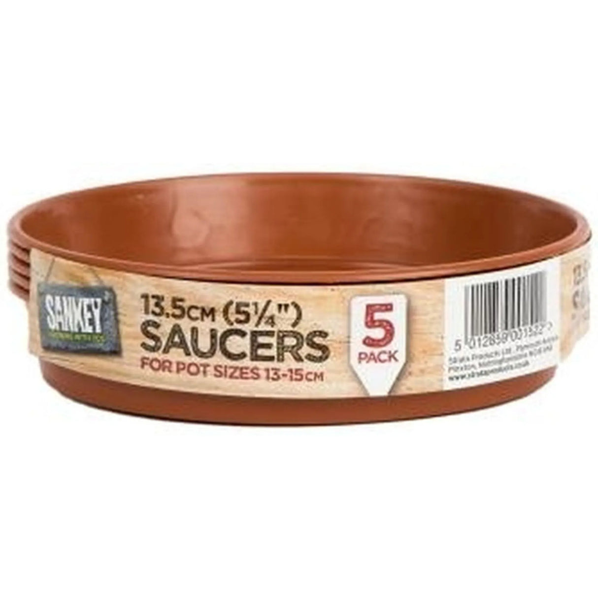 13.5cm Sankey Saucers Pack of 5 - Mill Race Garden Centre