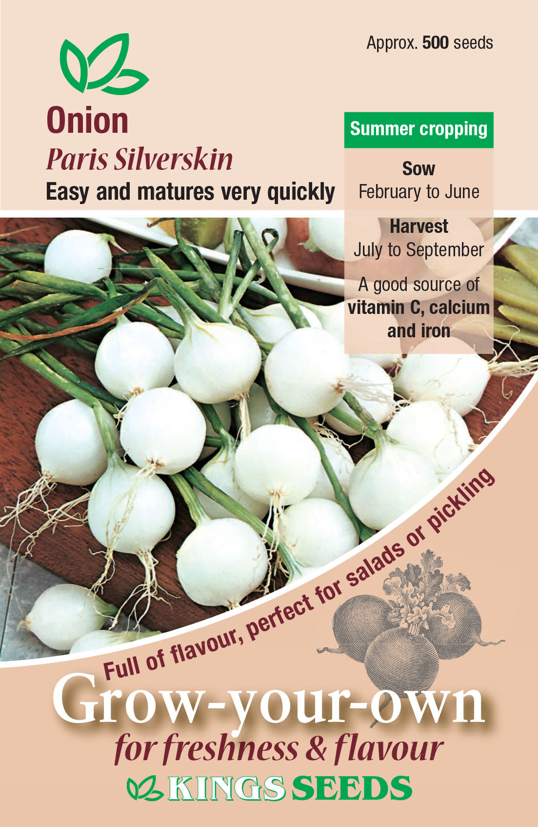 Onion Paris Silverskin - Mill Race Garden Centre
