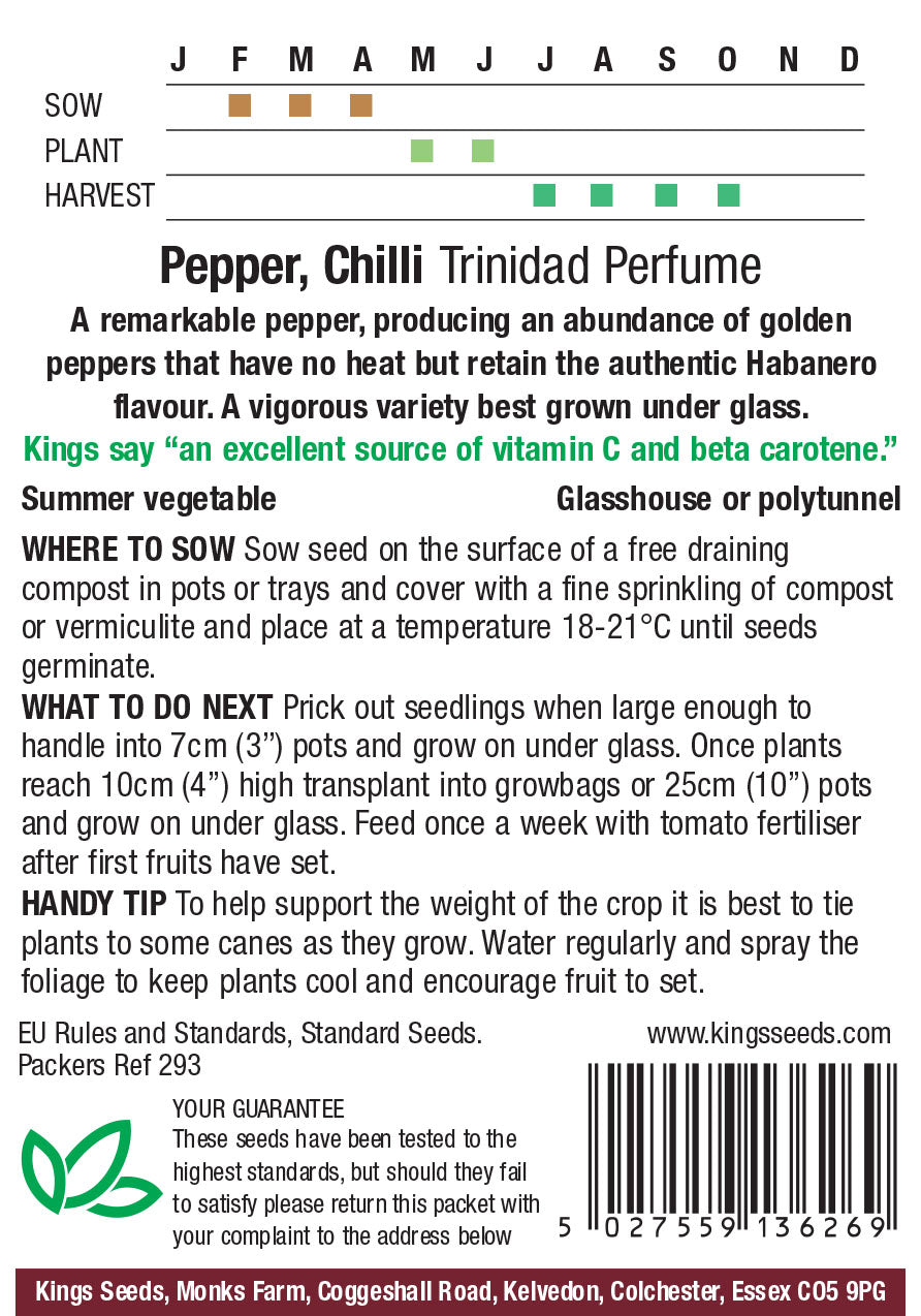 Pepper Trinidad Perfume - Mill Race Garden Centre