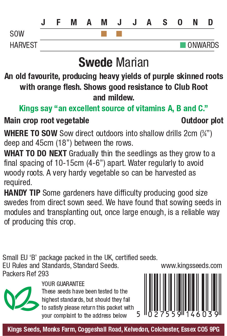 Swede Marian - Mill Race Garden Centre