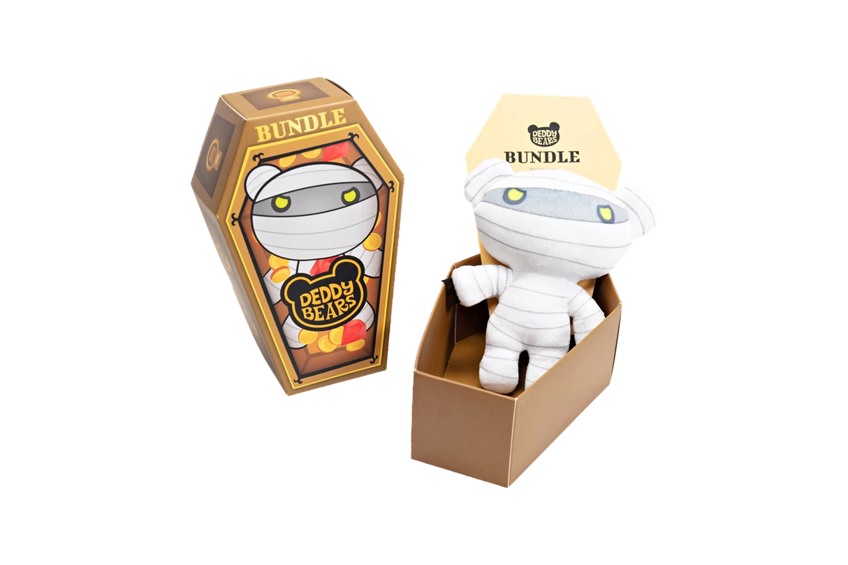 15cm Plush Deddy Bear Bundle In Coffin - Mill Race Garden Centre