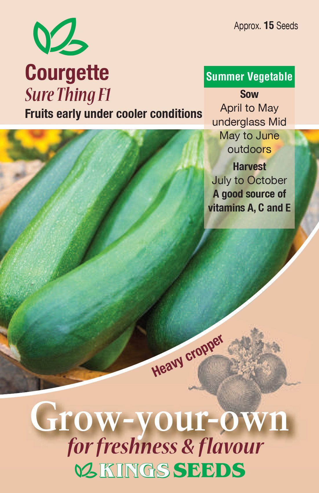 Courgette Sure Thing F1 - Mill Race Garden Centre