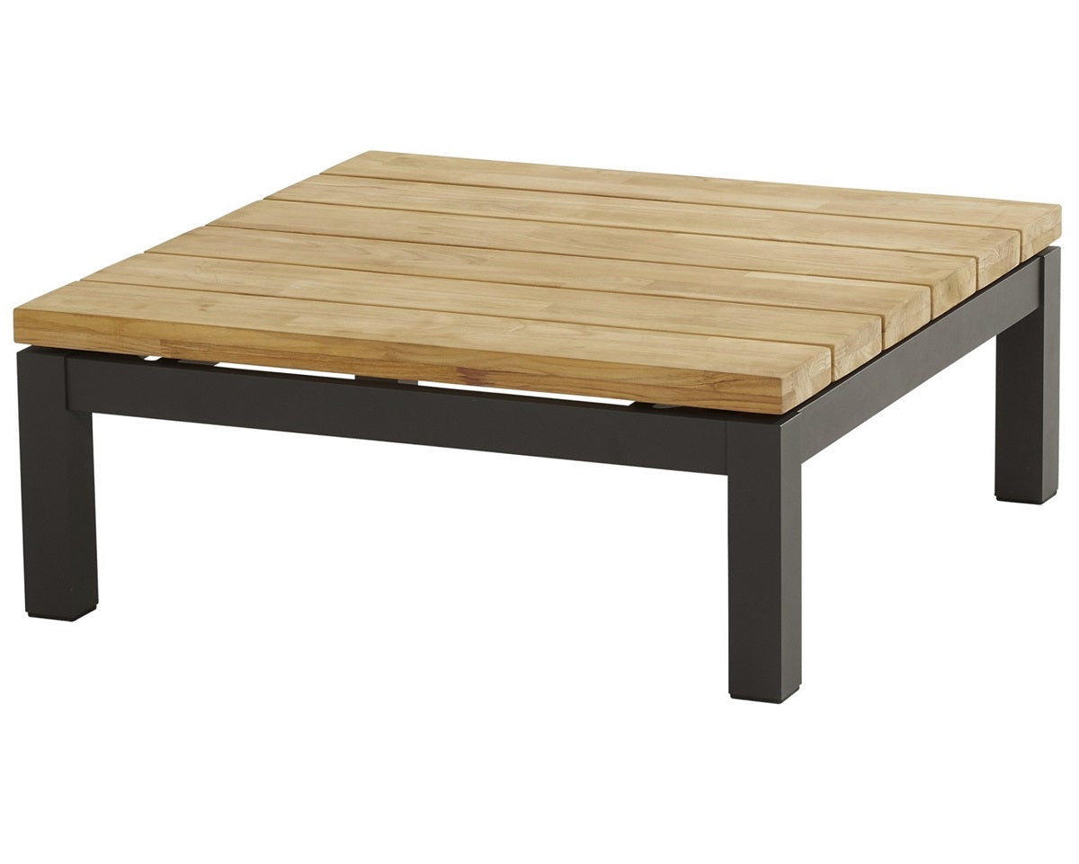 4 Seasons Outdoors Meteoro Corner Set with 90cm Teak Coffee Table - Mill Race Garden Centre