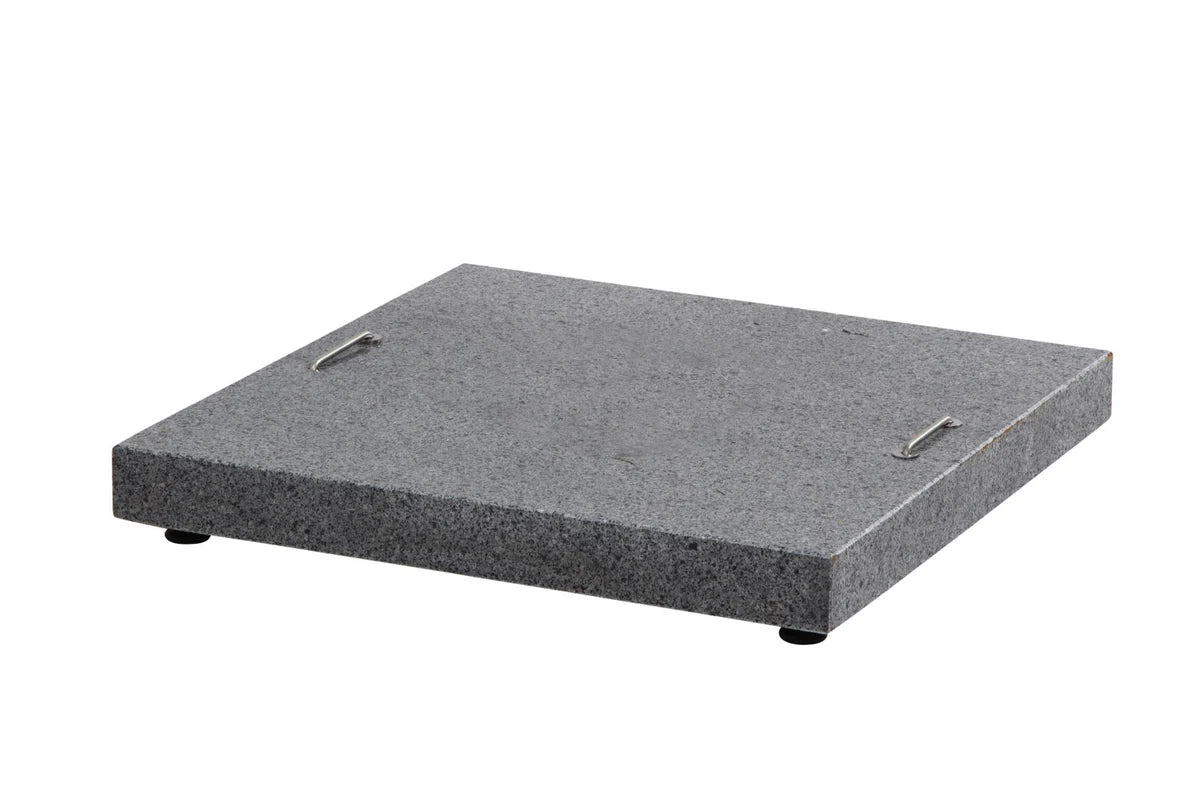 4 Seasons Siesta Parasol 3.5m Round Charcoal with 125kg Granite Base and Wheels - Mill Race Garden Centre