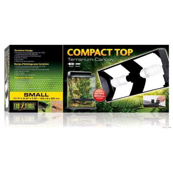 Exo Terra 45cm Compact Top Fluorescent Terrarium Canopy - Mill Race Garden Centre