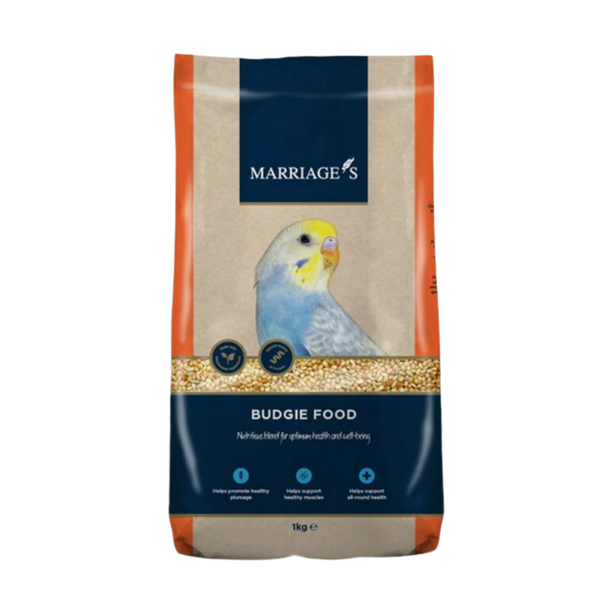 Marriages Budgie Food 1kg - Mill Race Garden Centre