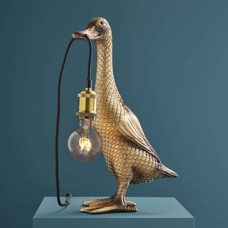 WERNS® Son Of A Duck Gold Table Lamp
