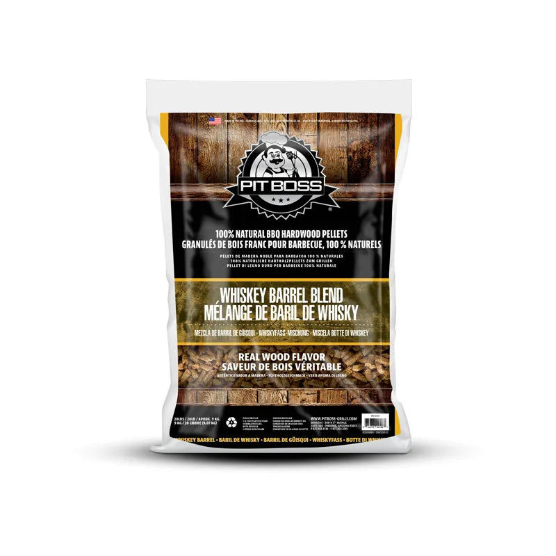 Pit Boss 9 kg Whiskey Blend Hardwood Pellets - Mill Race Garden Centre
