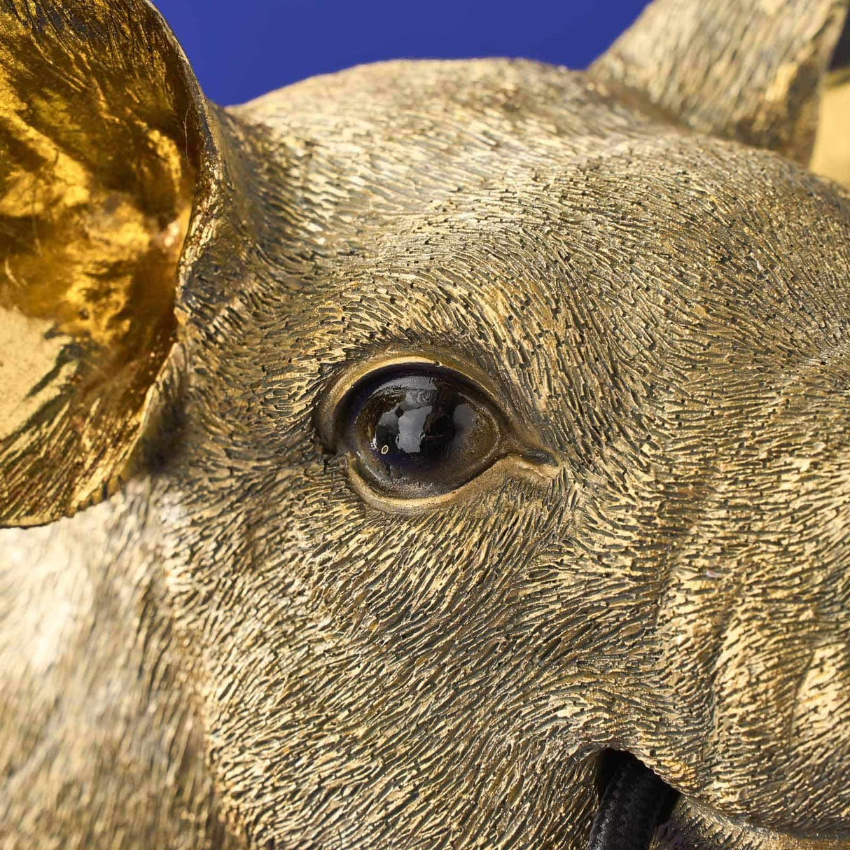 Gold WERNS® Piggy Pig Table Lamp by Werner Vob, a luxury designer indoor lighting piece featuring a playful pig shape.