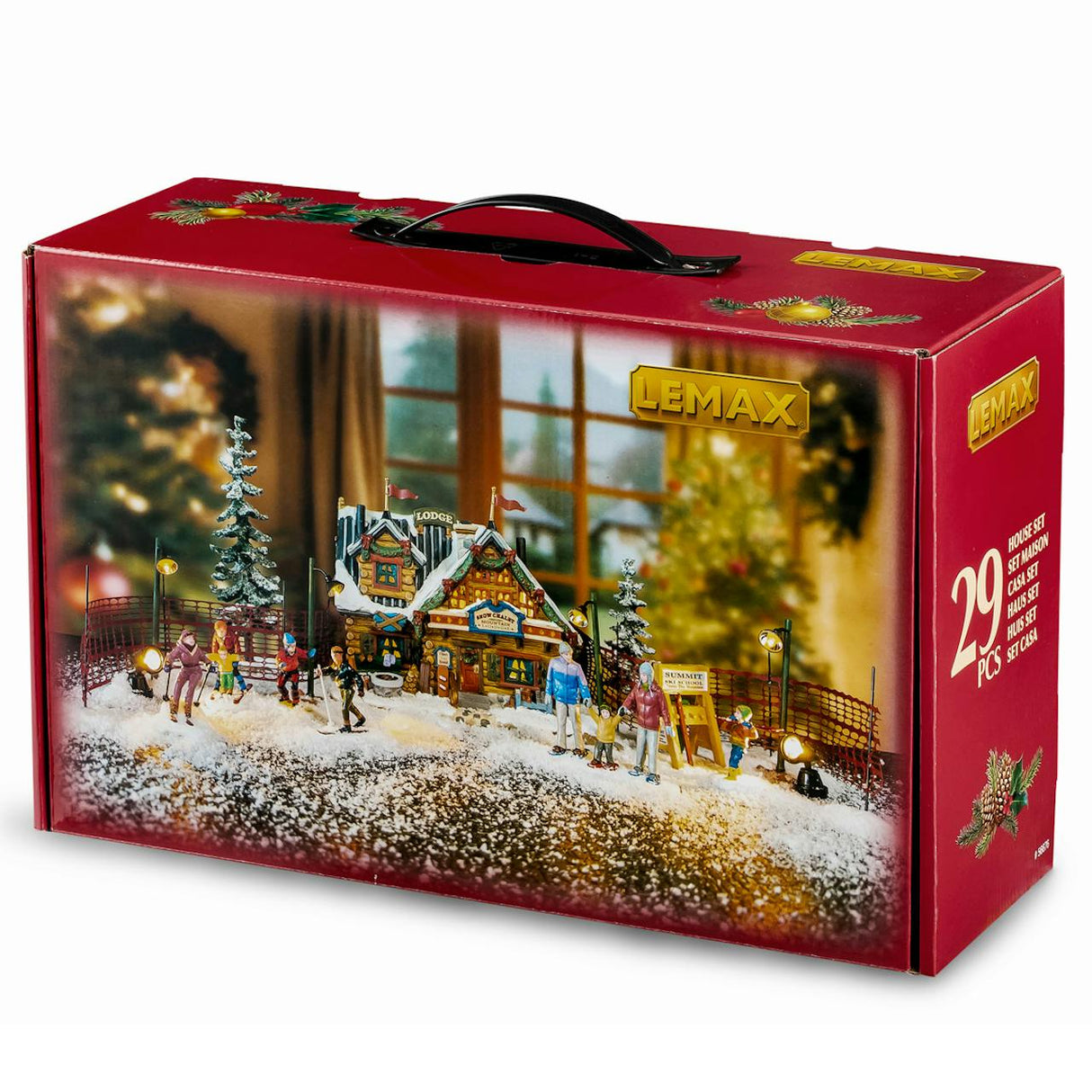 Apres-Ski Lodge Set, Incl. Adaptor 74254, 550 Ma (White) Lemax Christmas Village House Set - Mill Race Garden Centre