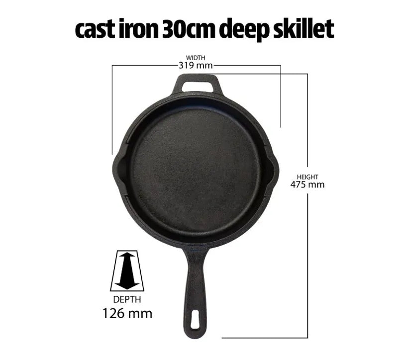 Pit Boss 6 Piece Cast Iron Skillet Starter Kit - Mill Race Garden Centre