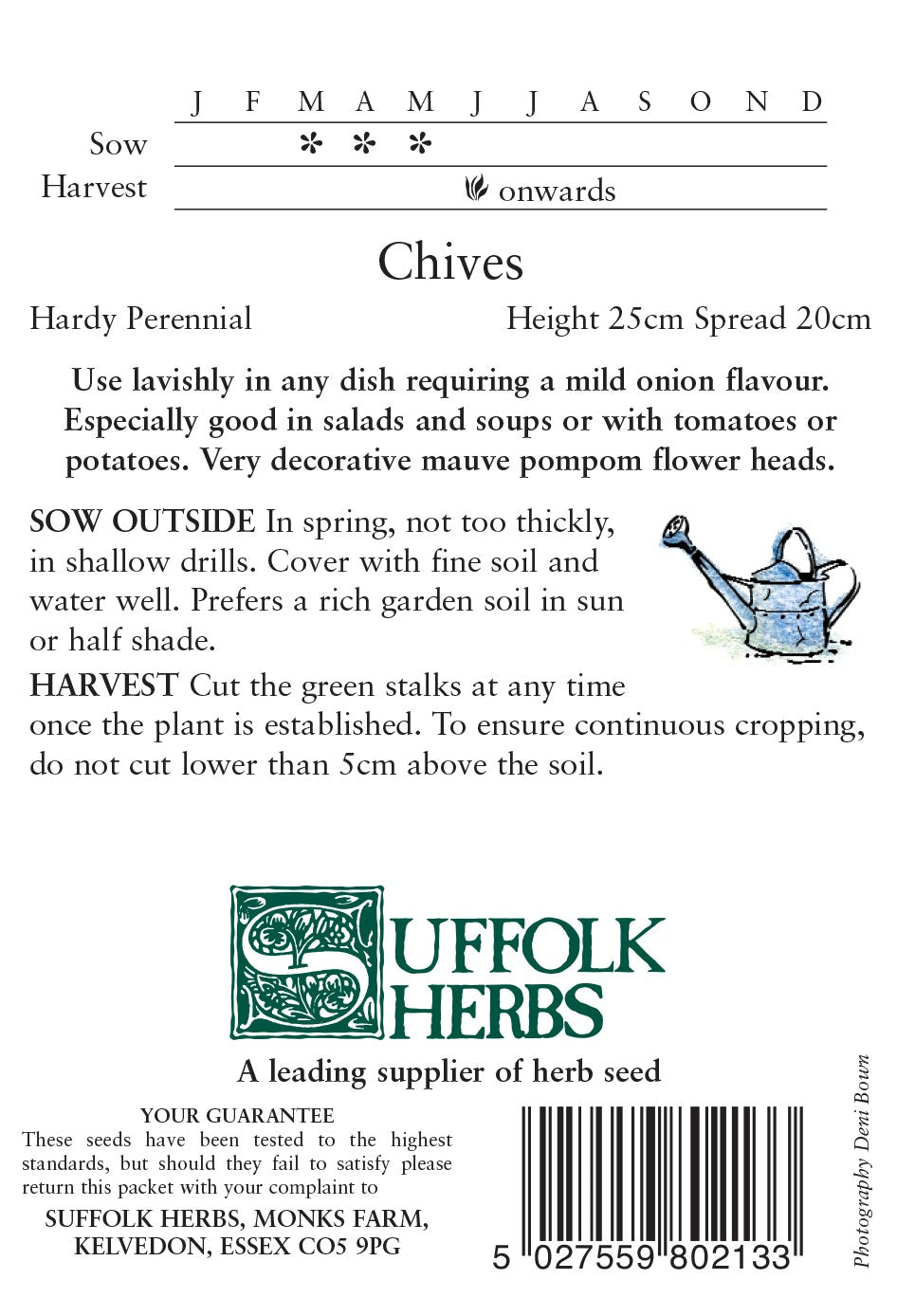 Chive Seeds Allium Schoenoprasum by Suffolk Herbs - Mill Race Garden Centre