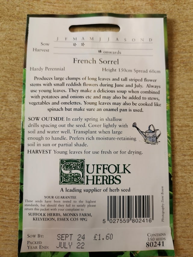 Sorrel French - Mill Race Garden Centre