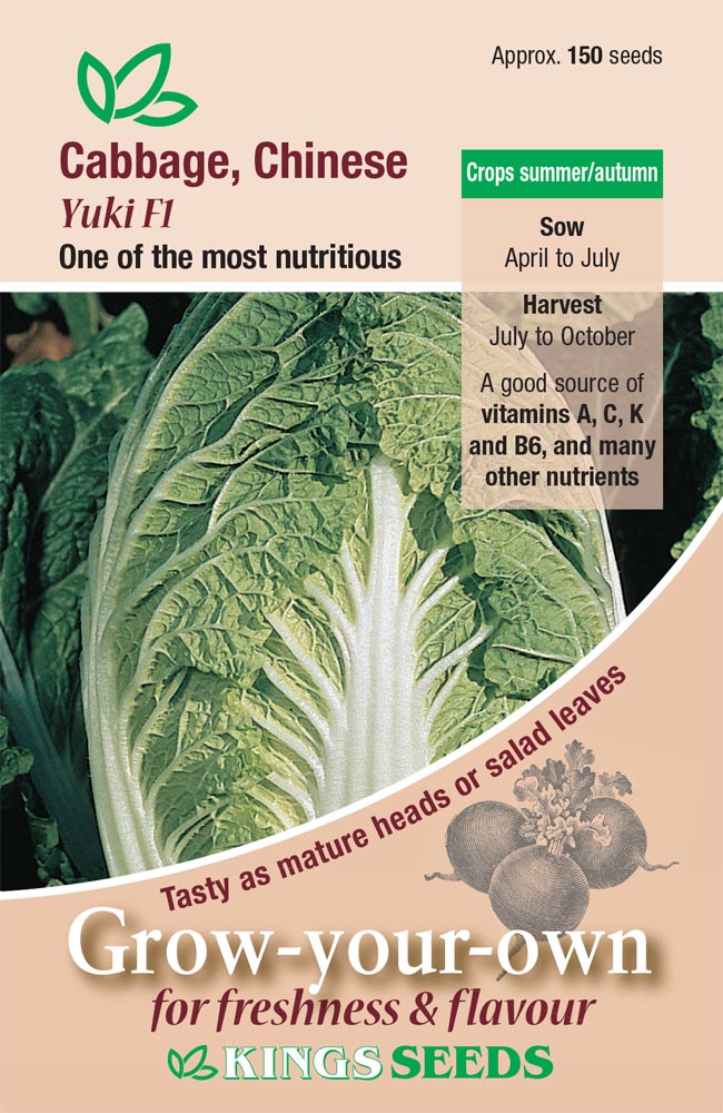 Chinese Cabbage Yuki F1 - Mill Race Garden Centre