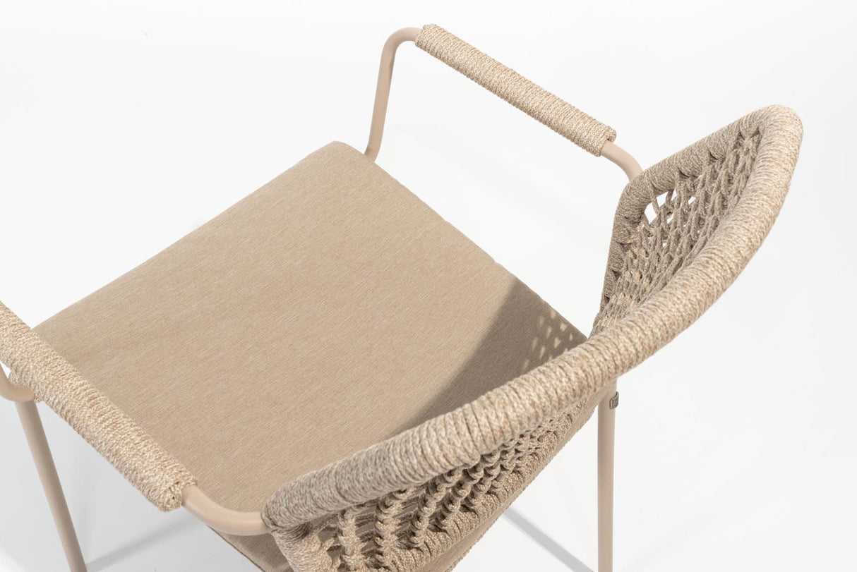 4 Seasons Outdoor Barista 6 Seat Dining Set wit 240cm Ellipse Teak Table - Mill Race Garden Centre