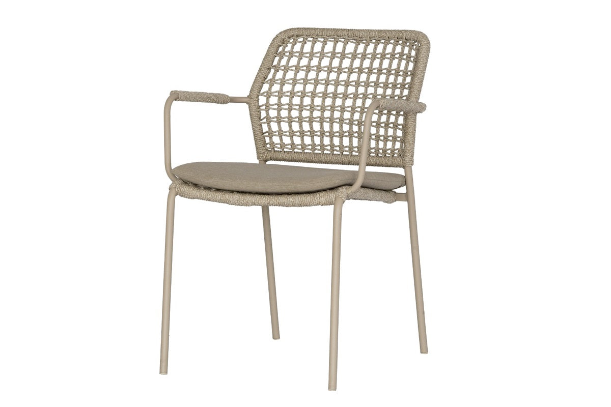 4 Seasons Outdoor Barista 6 Seat Dining Set wit 240cm Ellipse Teak Table - Mill Race Garden Centre