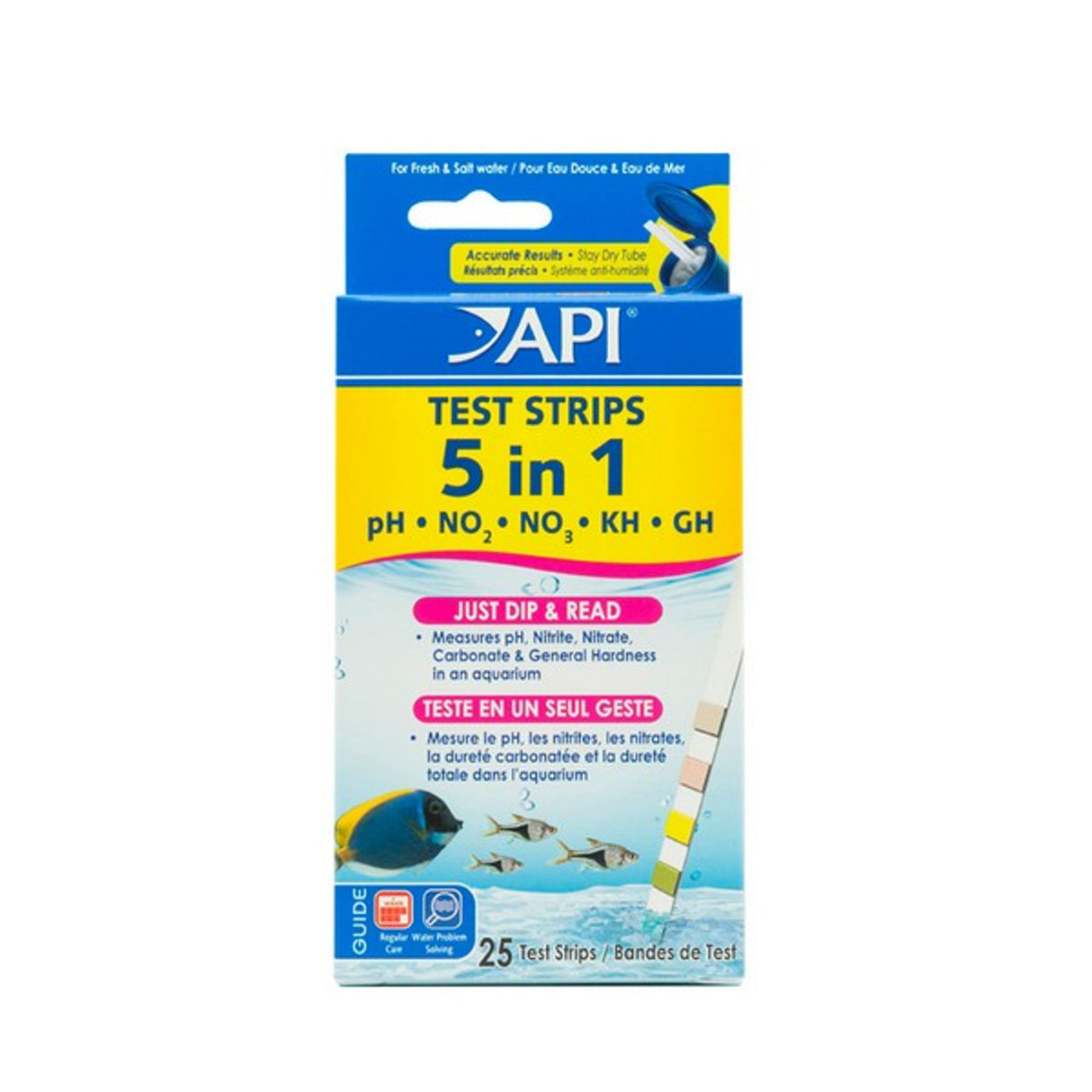 API 5 In 1 Aquarium Test Strips - Mill Race Garden Centre