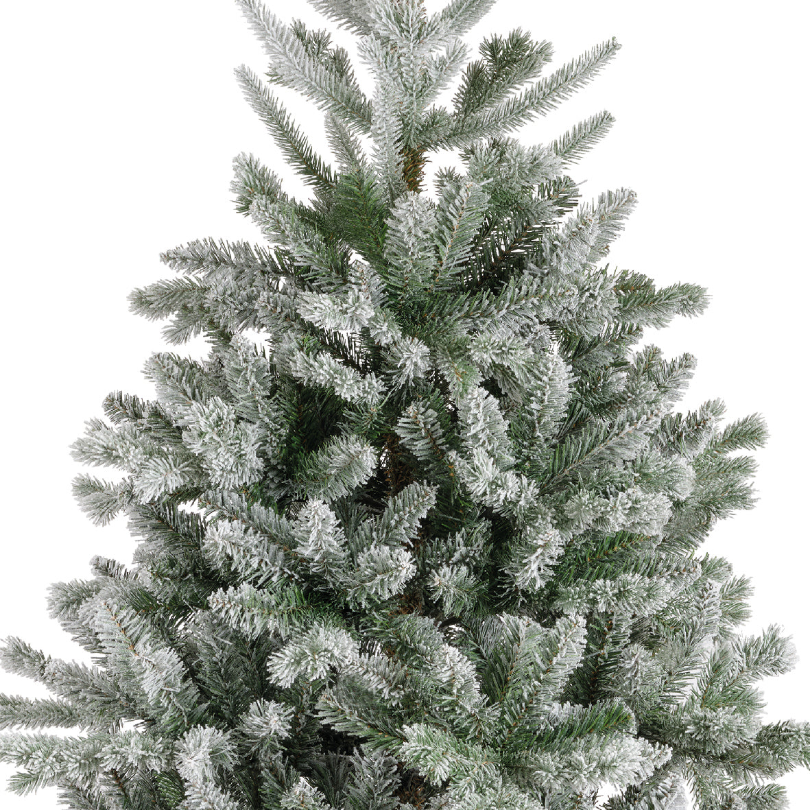 2.4m Alba Fir Snowy Artificial Christmas Tree - Mill Race Garden Centre