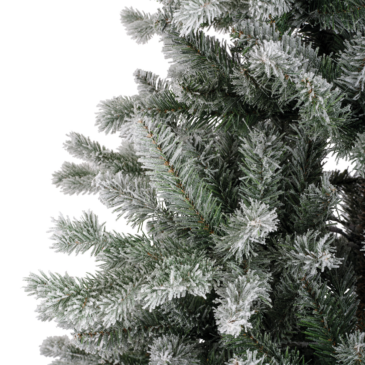 2.4m Alba Fir Snowy Artificial Christmas Tree - Mill Race Garden Centre