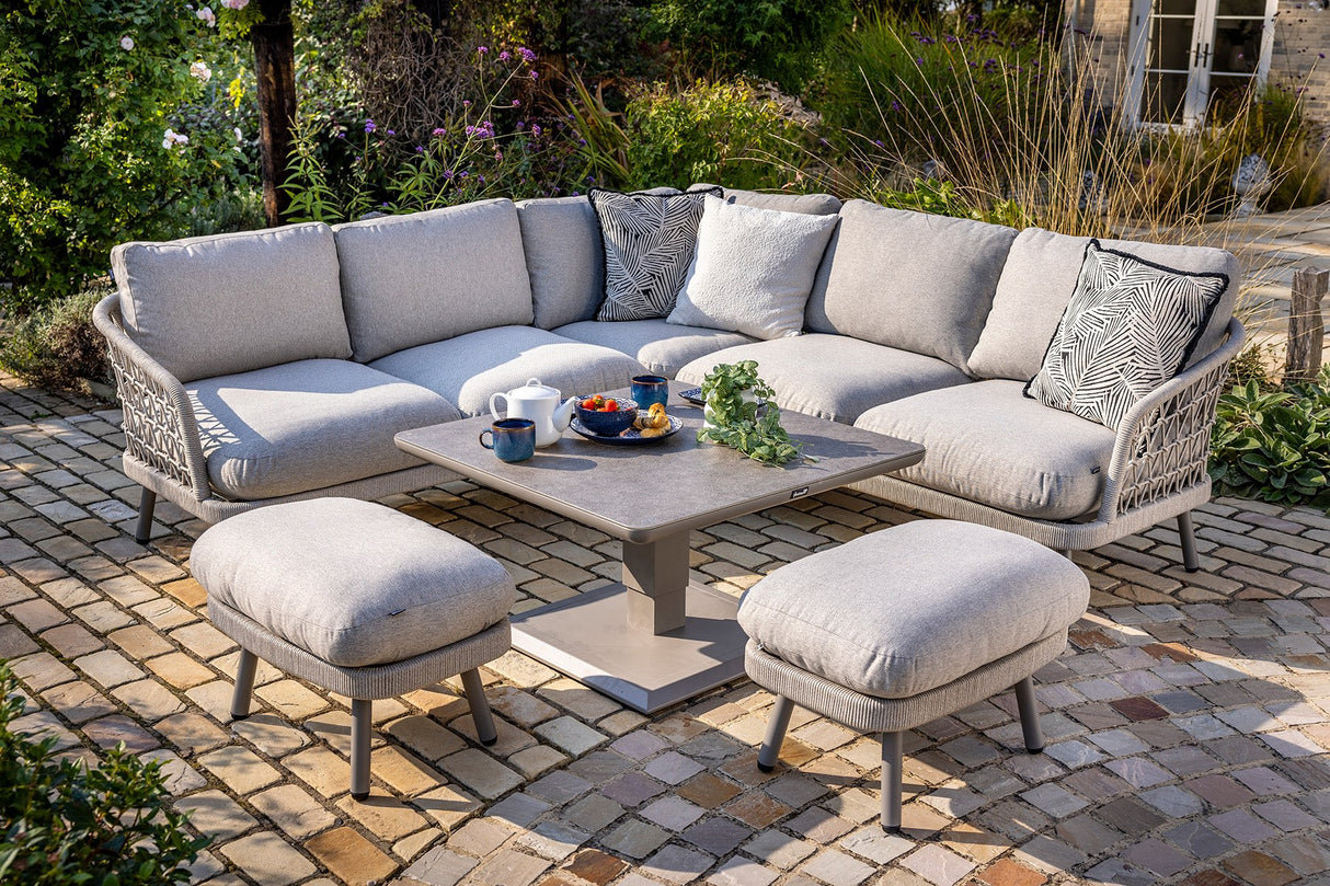 Hartman Aries Square Casual Adjustable Table Dining Set - Mill Race Garden Centre