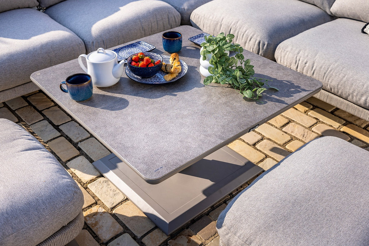 Hartman Aries Square Casual Adjustable Table Dining Set - Mill Race Garden Centre