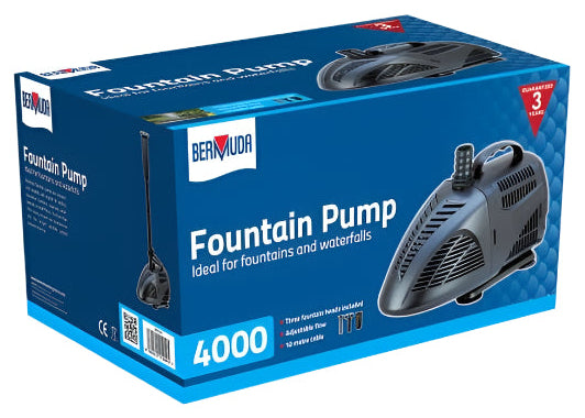 Bermuda 4000 Fountain Pond Pump - Mill Race Garden Centre