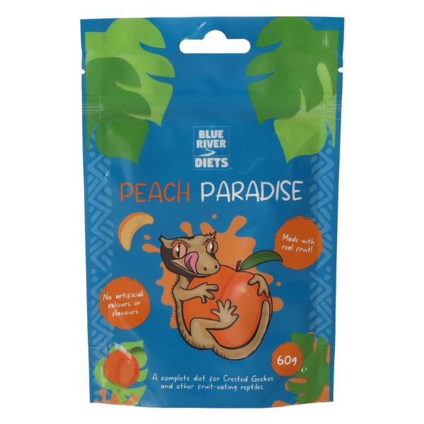 Blue River Peach Paradise Gecko Diet 60g - Mill Race Garden Centre