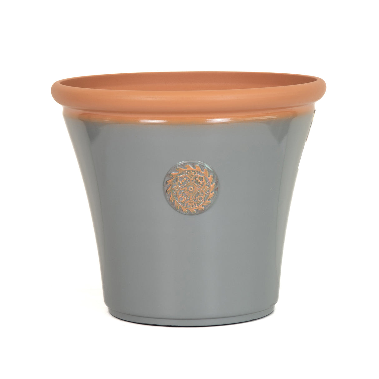 Creekwood 35cm Chatsworth Planter – Grey Garden Plant Pot Indoor Outdoor
