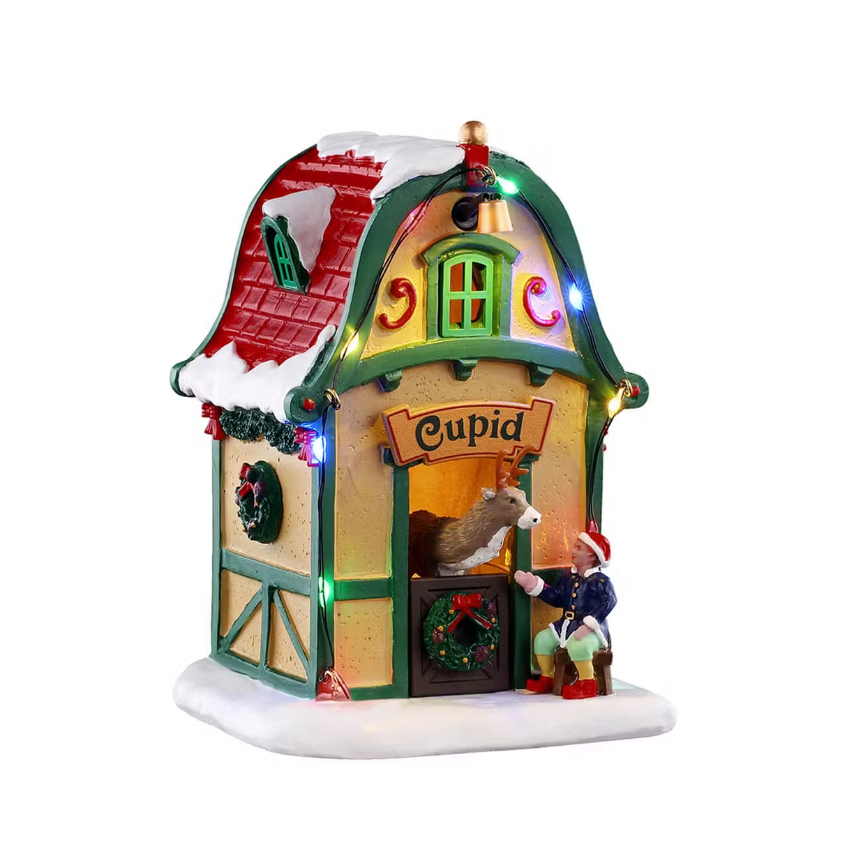 Cupid's Den, AC Adaptable (Not Included) Lemax Christmas Village Table Accent - Mill Race Garden Centre