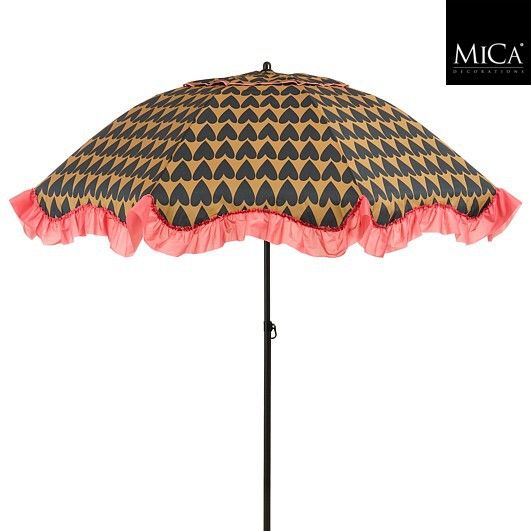 Edelman Mitchell Parasol with Fringe – Black
