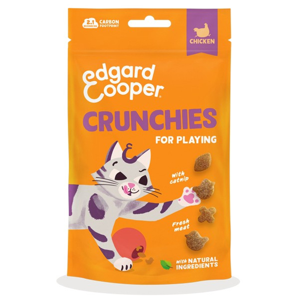 Edgard & Cooper Cat Crunchies Chicken Flavour 50g - Mill Race Garden Centre