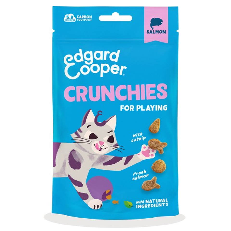 Edgard & Cooper Cat Crunchies Salmon Flavour 50g - Mill Race Garden Centre
