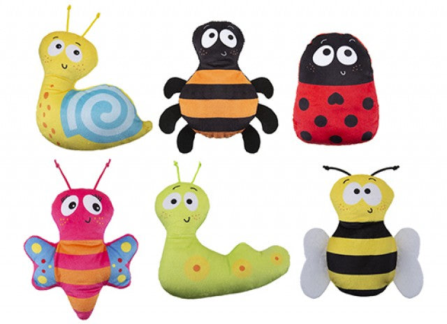 15cm Garden Bugs Plush Pet Assorted - Mill Race Garden Centre