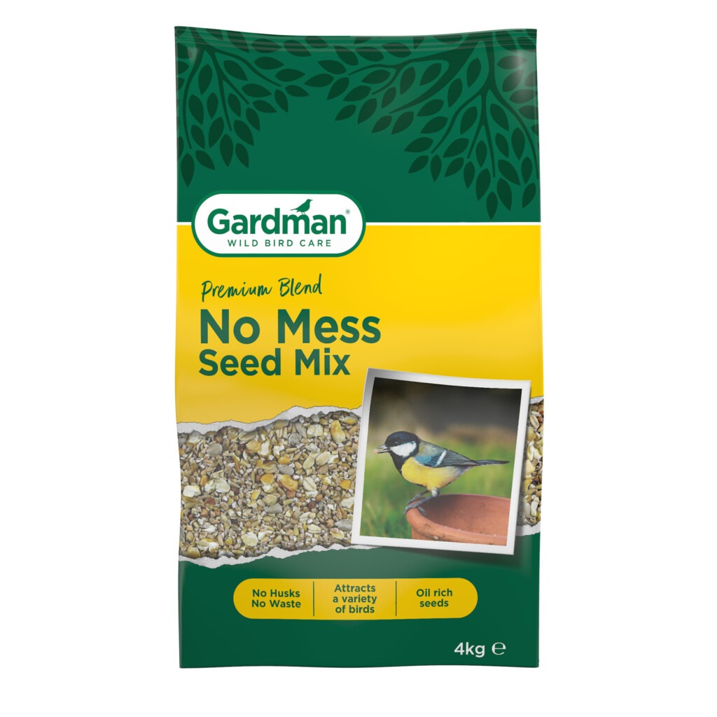 Gardman No Mess Seed Mix 4kg - Mill Race Garden Centre