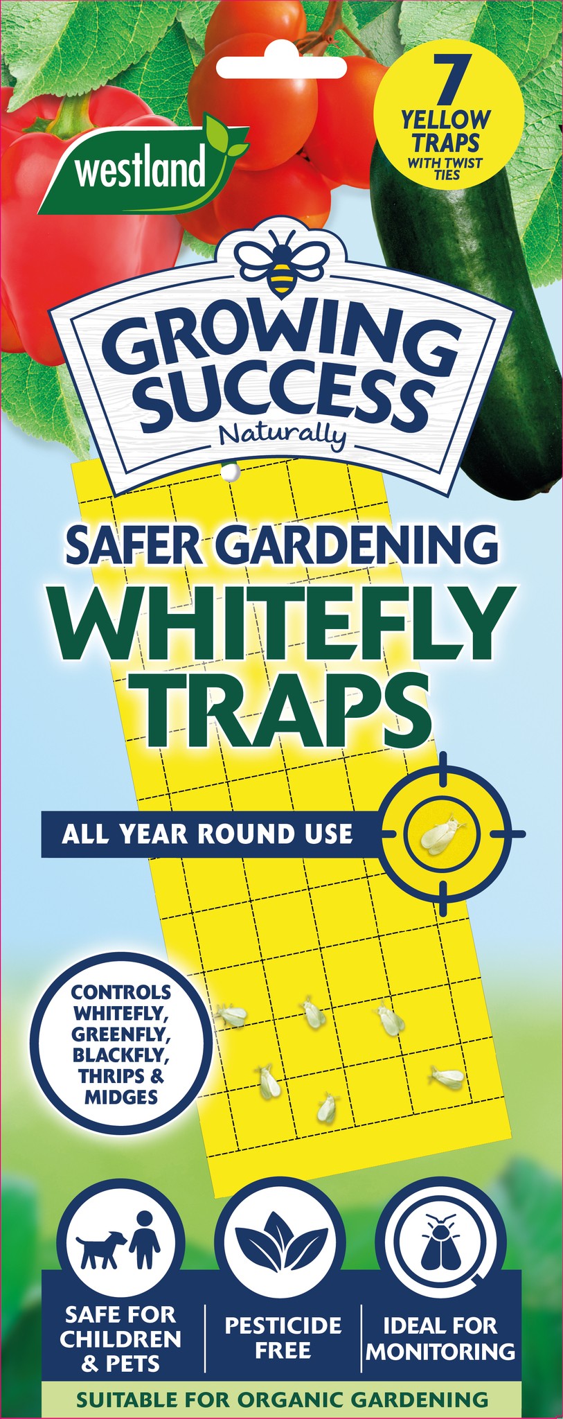 Westland Growing Success Whitefly Traps 7pk - Mill Race Garden Centre