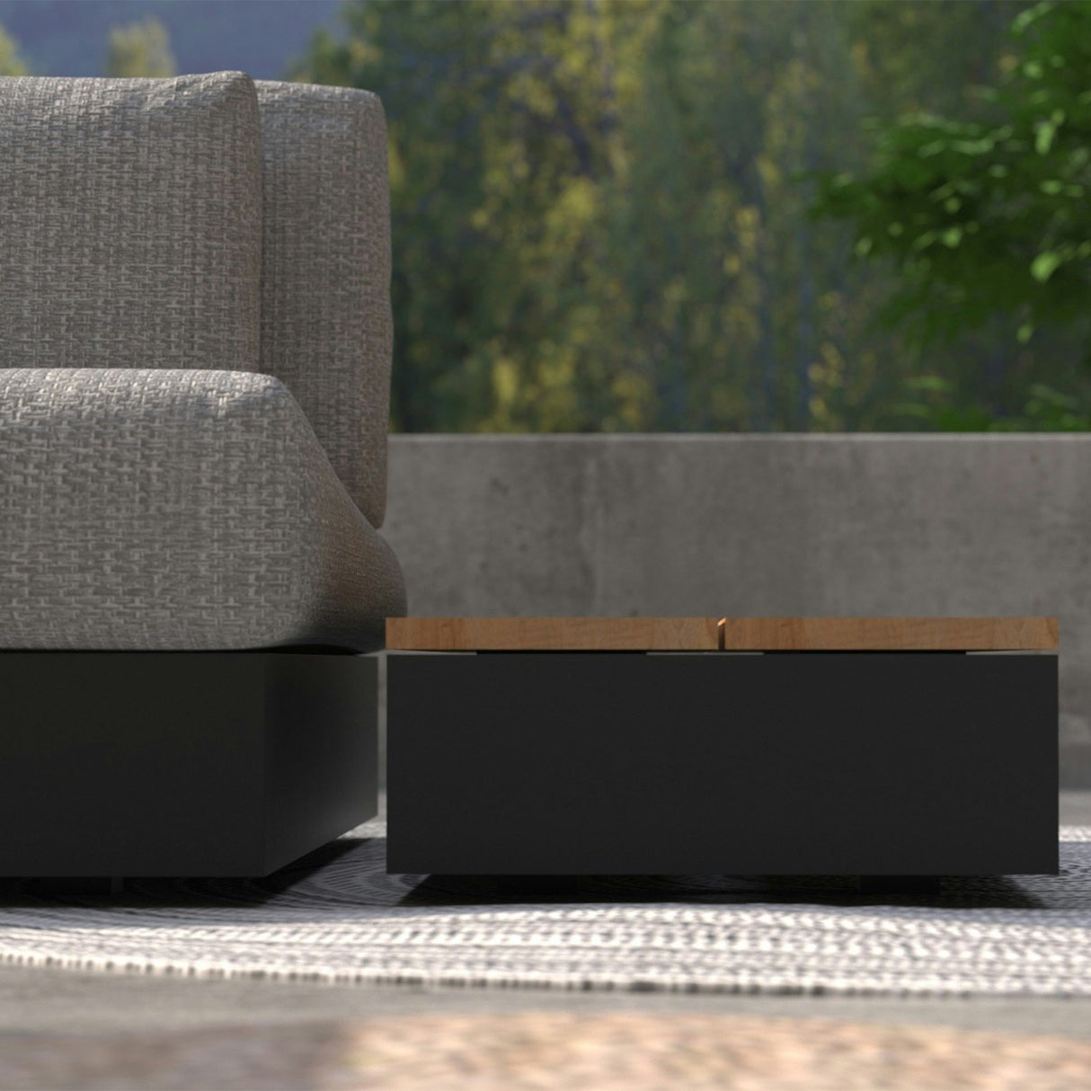 4 Seasons Outdoors Ibiza Corner Modular Sofa with Coffee Table and Side Table - Mill Race Garden Centre