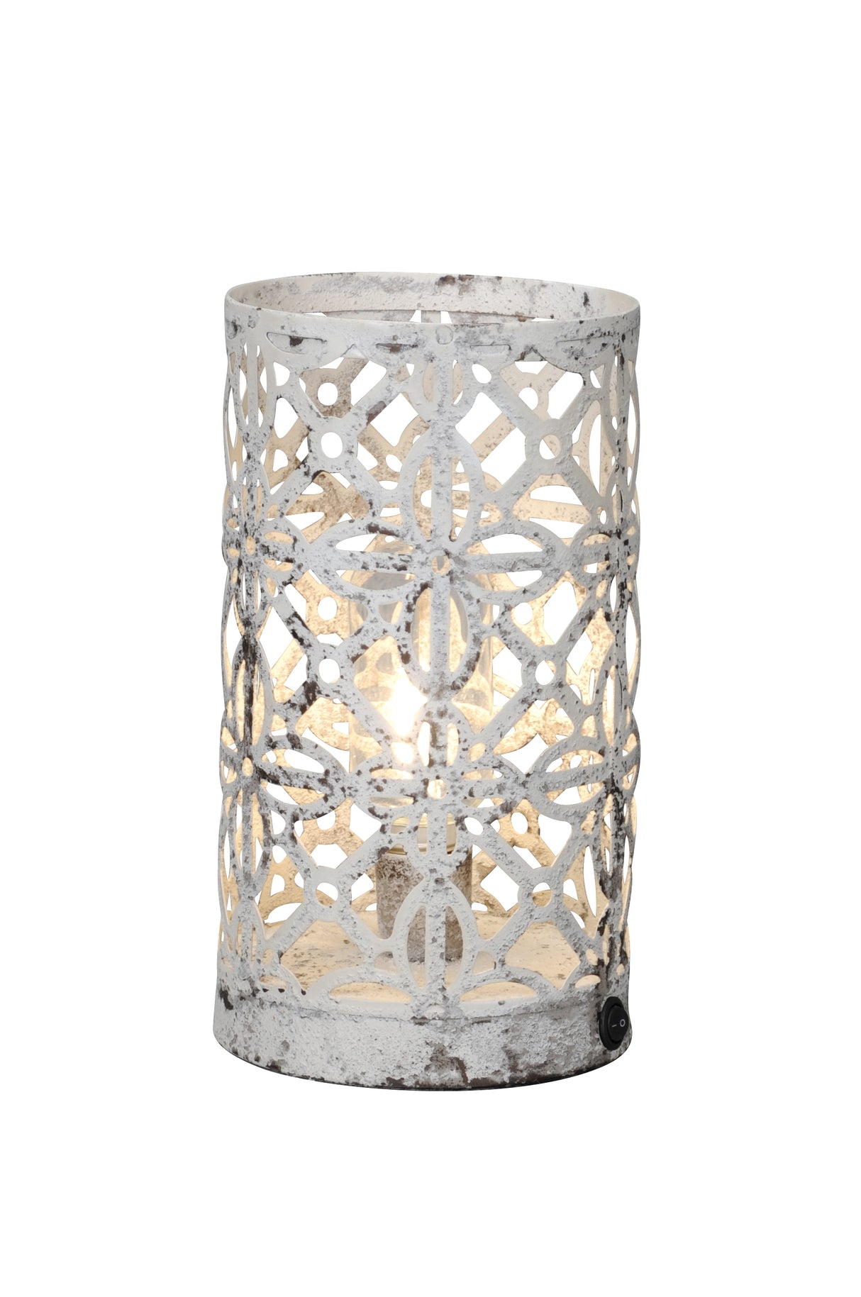 23cm LED Cream Lantern with Timer - Mill Race Garden Centre