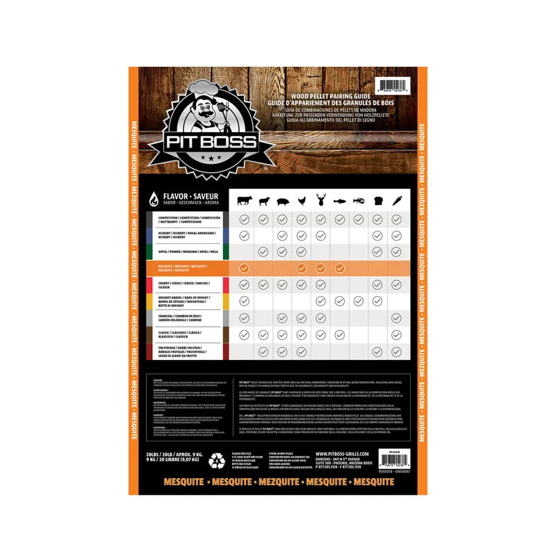 Pit Boss 9 KG Mesquite Blend Hardwood Pellets - Mill Race Garden Centre