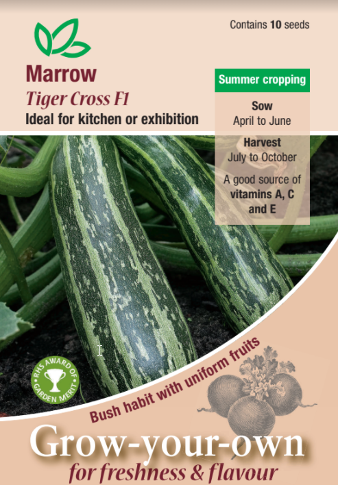 Marrow Tiger Cross - Mill Race Garden Centre