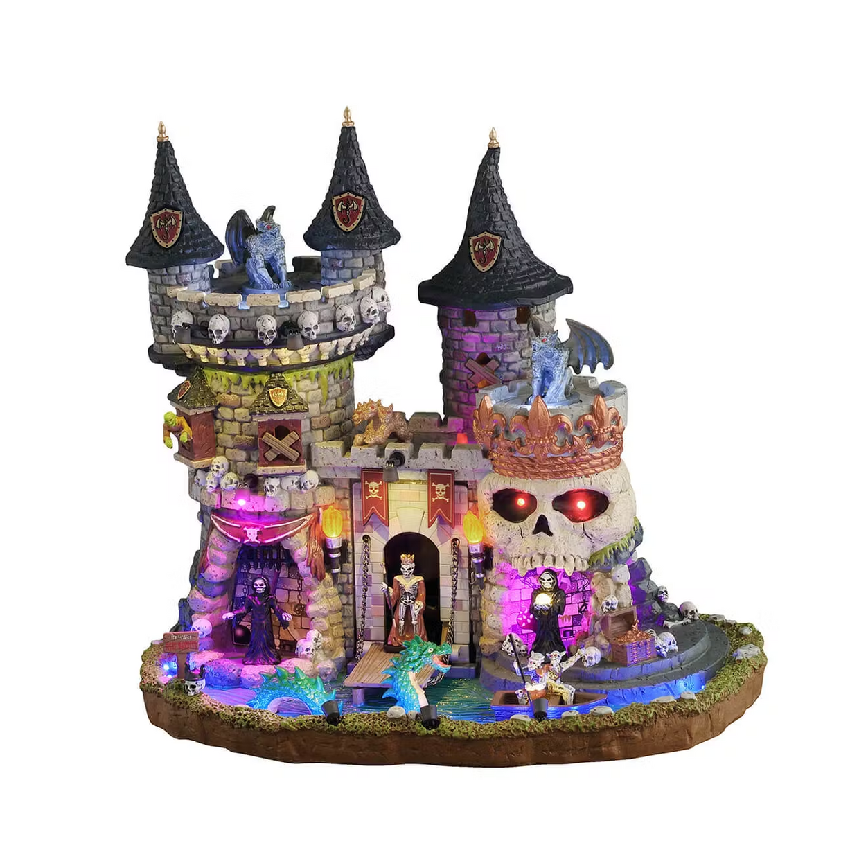 Medi-Evil Castle Incl. Adaptor 550 Ma (Black) Lemax Spooky Town Sights & Sounds - Mill Race Garden Centre