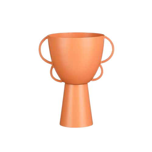 Mica Decorations Alica Plant Pot – Orange Iron Planter
