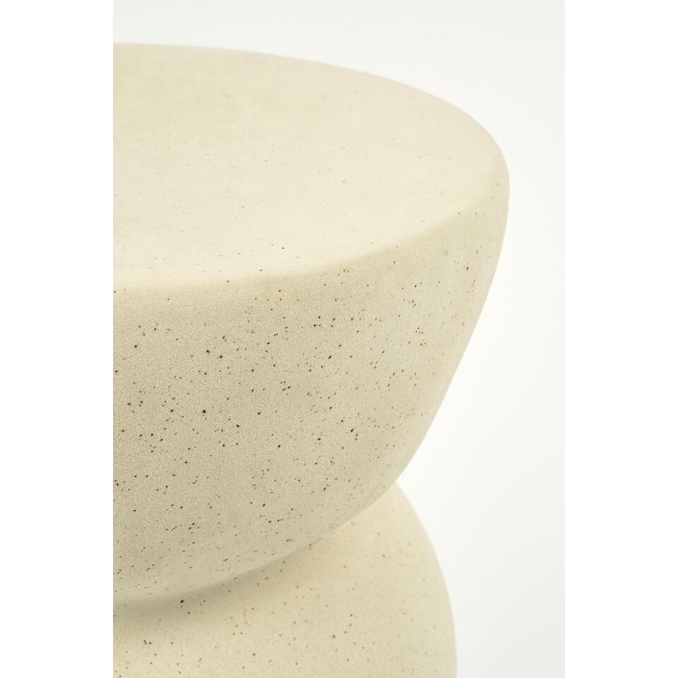 Mica Decorations Screw Side Table – White Ceramic