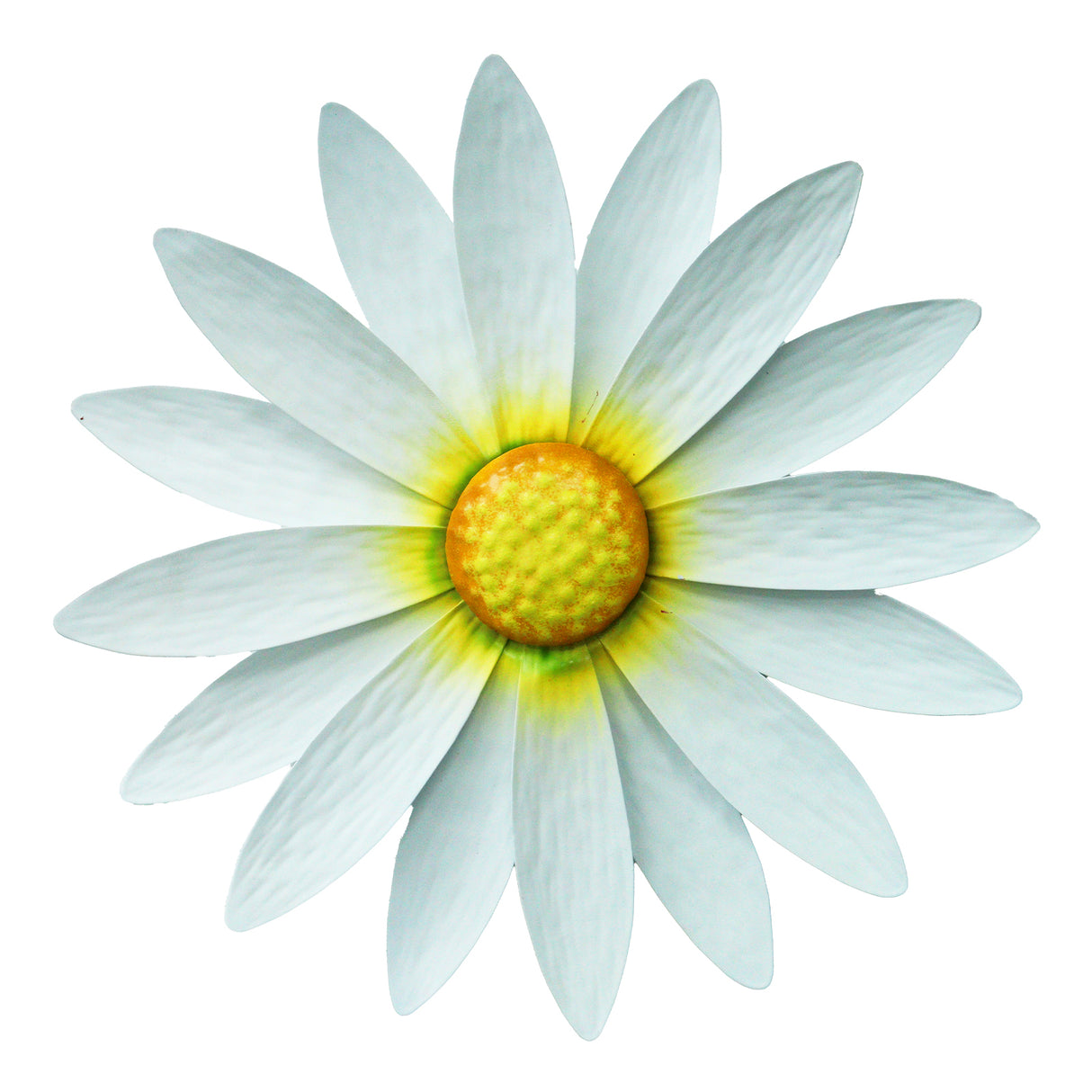 Large Metal White Daisy Wall Ornament – Elegant Garden & Home Decor by Primus - Mill Race Garden Centre
