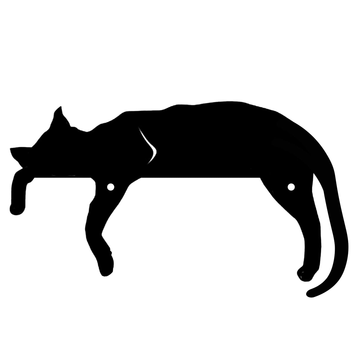 Lazy Cat Black Metal Fence Topper – Charming Garden & Outdoor Decoration by Primus - Mill Race Garden Centre