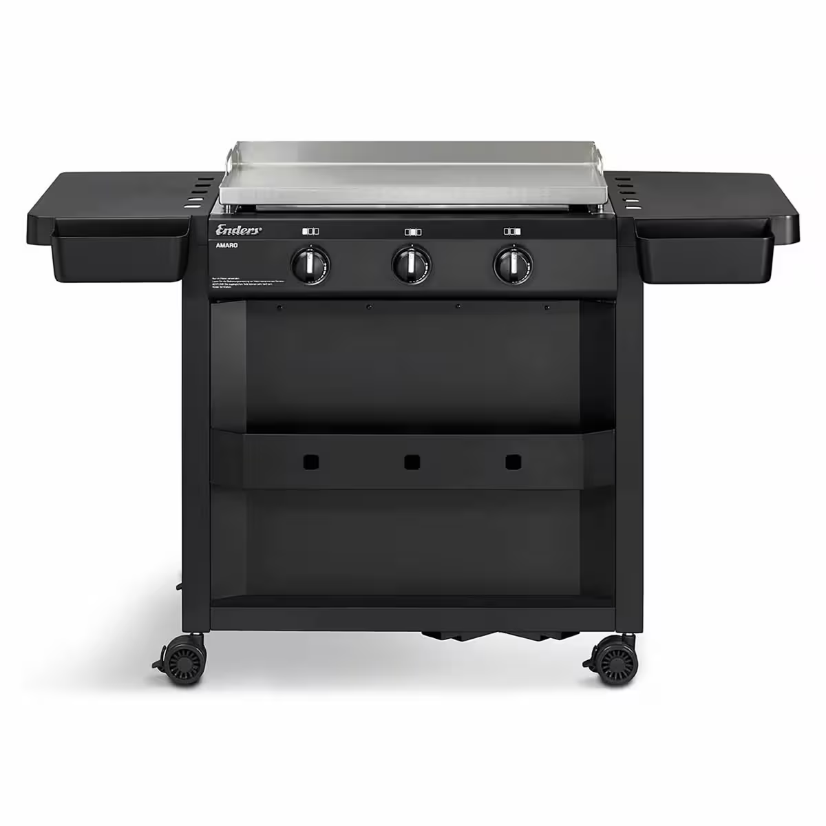 Enders Amaro plancha grill for BBQ cooking, featuring a large flat cooking surface and stainless steel construction.