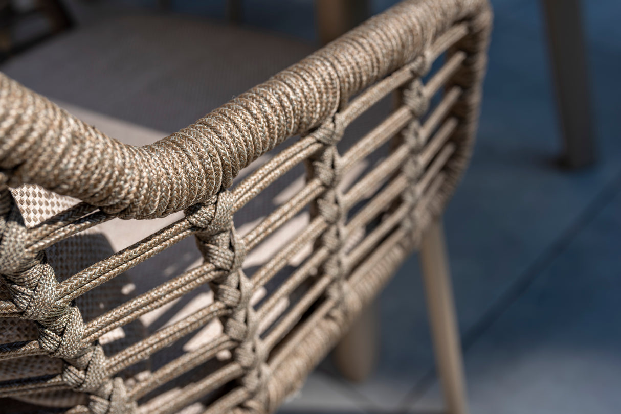 4 Seasons Outdoor Puglia Six Seat Round Dining Set - Mill Race Garden Centre