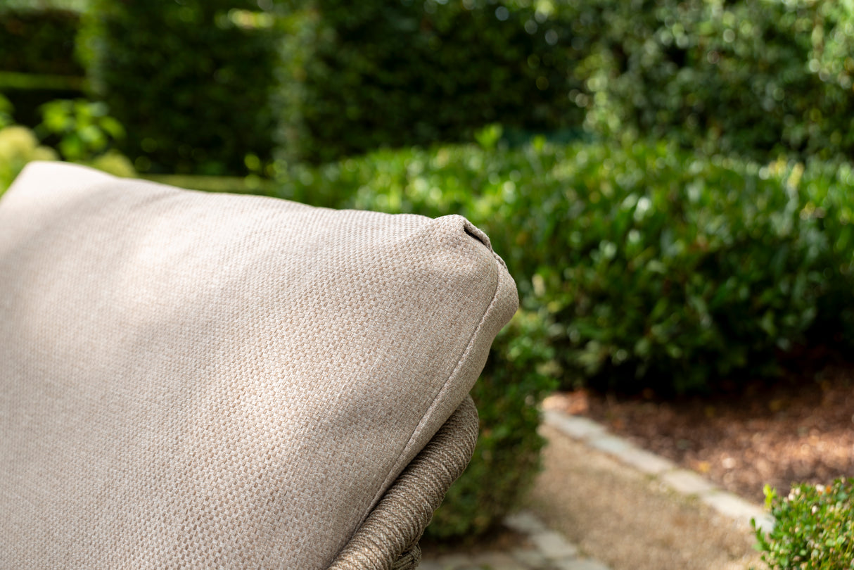 4 Seasons Outdoor Puglia Six Seat Round Low Dining Set - Mill Race Garden Centre